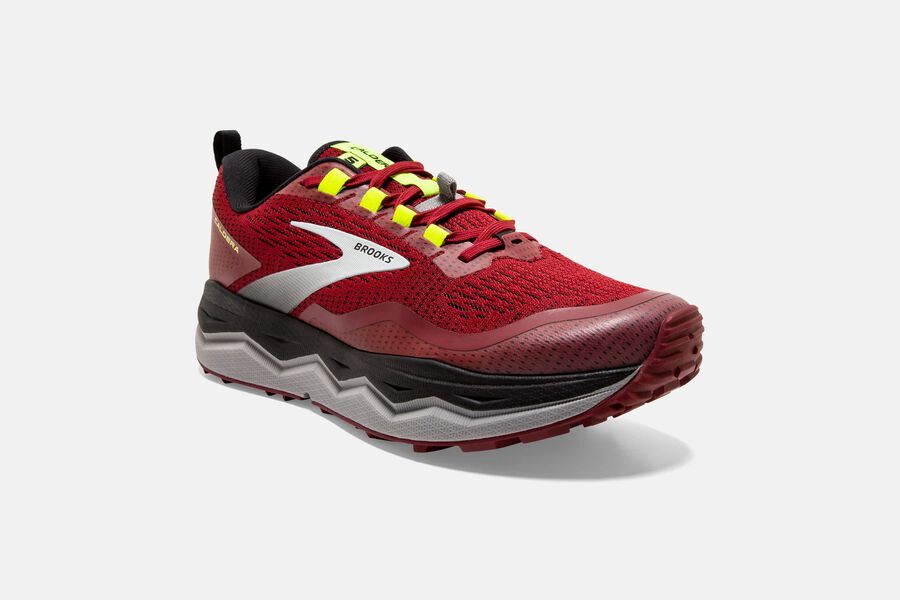 Brooks Caldera 5 Trail Löparskor Herr - Röda/Silver/Svarta - 6047-PNGUH